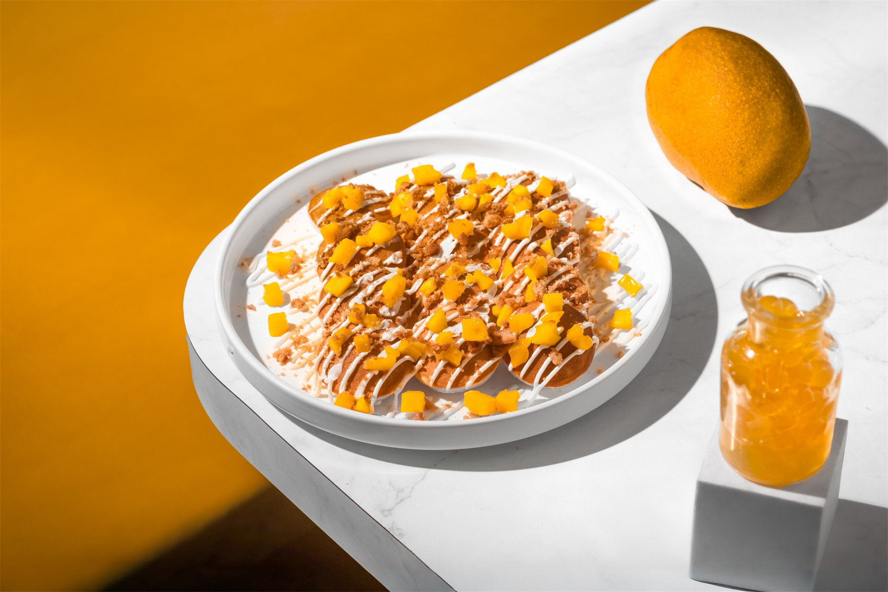 Artily Mango Mini Pancakes